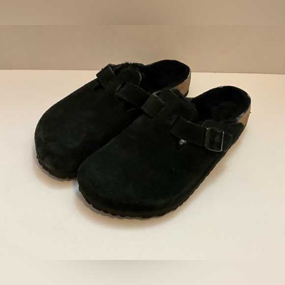 Birkenstock Women’s Boston Shearling Black Clog 40 - Picture 4 of 13